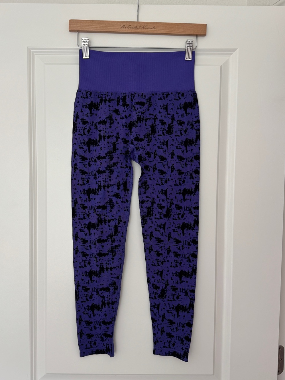 Z by Zella High Waisted Seamless Leggings - Purple and Black Camouflage